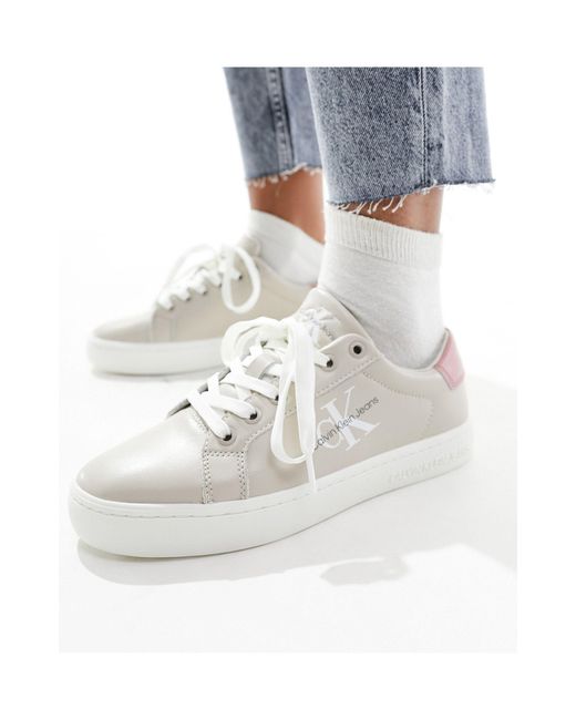 Calvin Klein Blue Classic Cupsole Lace Up Sneakers