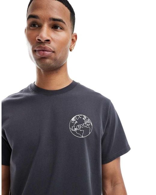 Levi's Off Beets Colour Back Print Relaxed Fit T-Shirt in Blue for Men