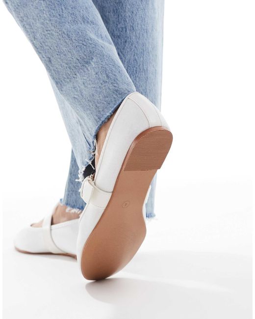 ASOS Blue Lou Mary Jane Ballets