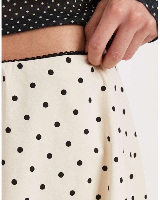 Daisy Street Black Low Rise Jersey Mini Skort