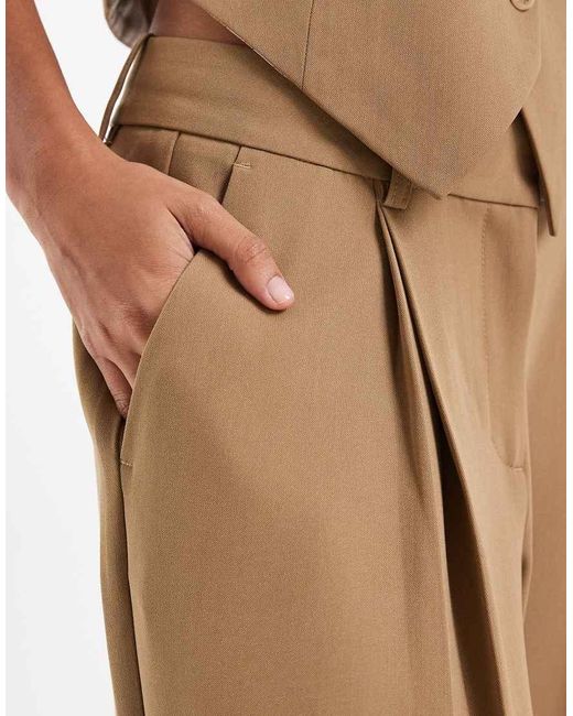 Vero Moda Natural Wide Leg Tailored Trouser Mix & Match Co-Ord