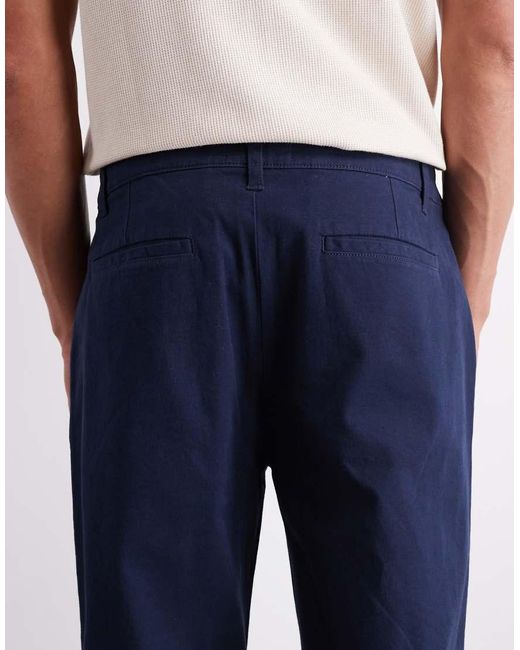 ASOS Blue Straight Chinos for men
