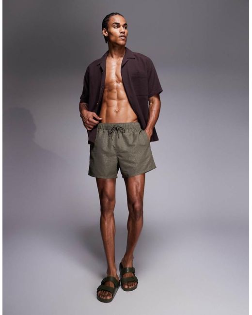 ASOS Gray Swim Shorts for men