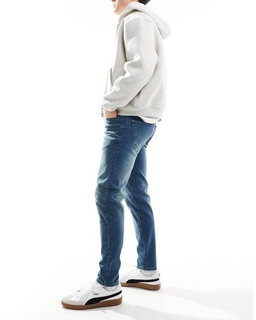 French Connection Blue French Connection Tapered Jeans for men