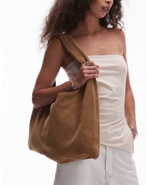 Borsa Shopping Arrotondata Morbida di ARKET in Brown
