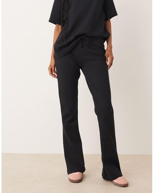 ASOS Natural Interlock Flared Trackies