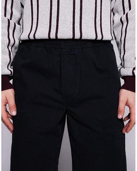 River Island Gray Loose Fit Pull On Trousers for men