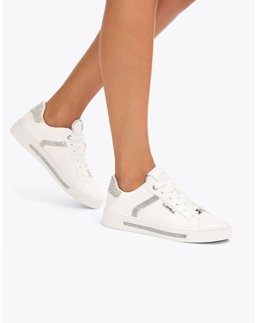 Carvela Kurt Geiger White Daze Jewel Trainers
