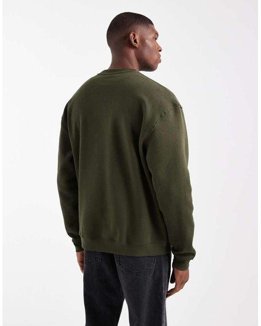 ASOS Green Essentials Relaxed Fit Sweatshirt for men
