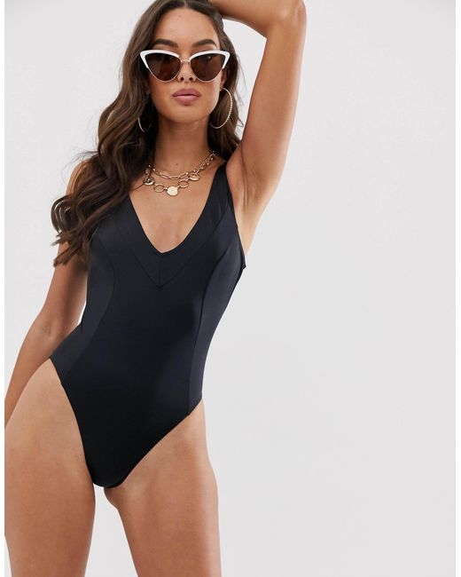 deep v plunge swimsuit