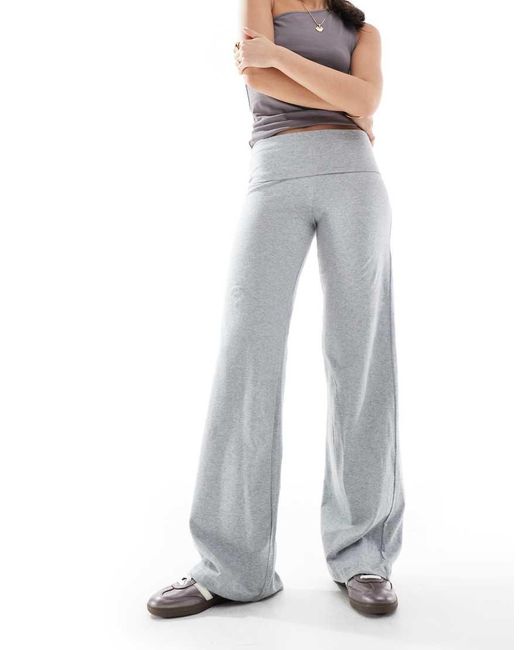 Cotton On Gray 90s Bella Straight Leg Trousers