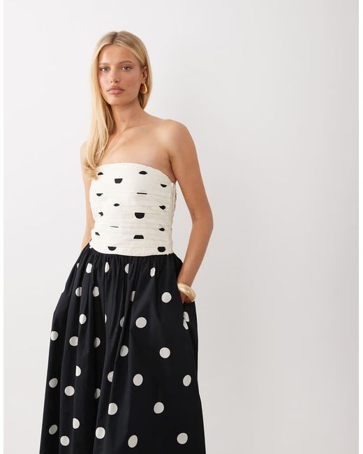 Nobody's Child Multicolor Felicity Occasion Bandeau Cami Midi Dress
