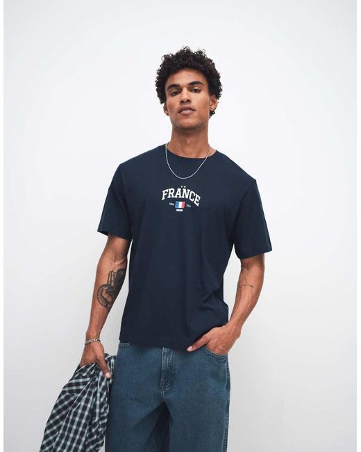 Jack & Jones Blue World Cup France T-shirt for men