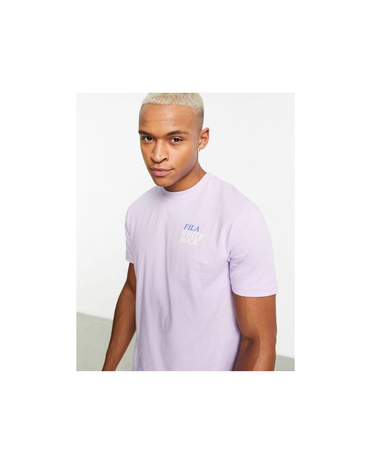 Tee shirt fila violet sale