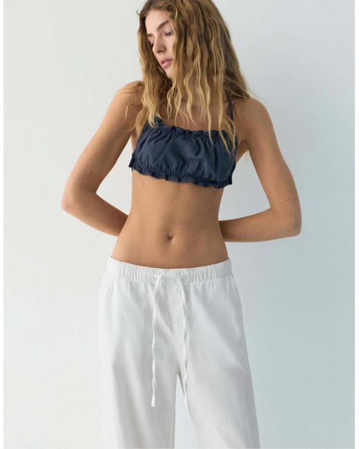 Pull&Bear White – jogginghose