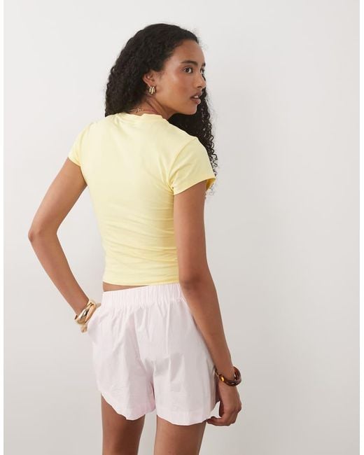 ASOS Brown Baby Tee With Mauritius Fruit Graphic
