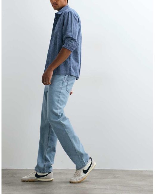 ASOS Blue Straight Jeans for men