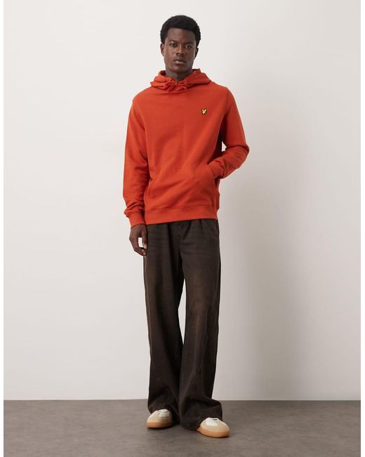 Lyle & Scott Red Pullover Hoodie for men