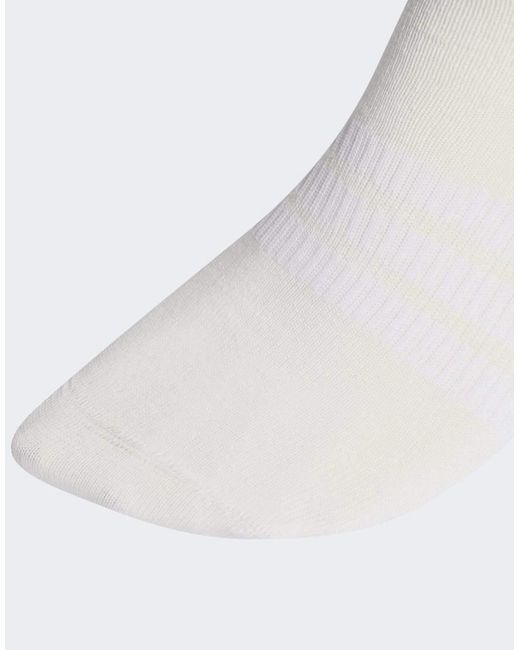 Adidas Originals White Thin&Light Sportswear Ankle Socks 3 Pair Pack