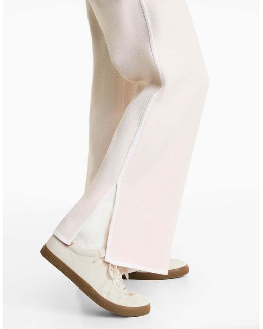 Oysho White 5 Pairs Of Classic Socks With Cotton