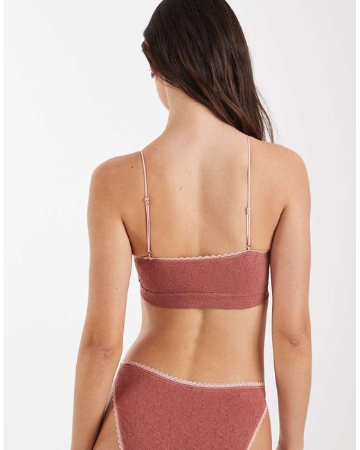 Free People Orange Sweet Point Seamless Bralette