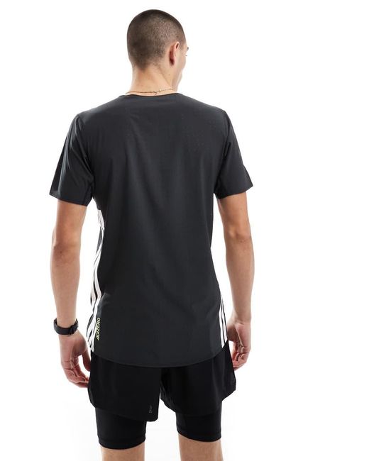 Adidas Originals Black Adidas Running Adizero Tee for men
