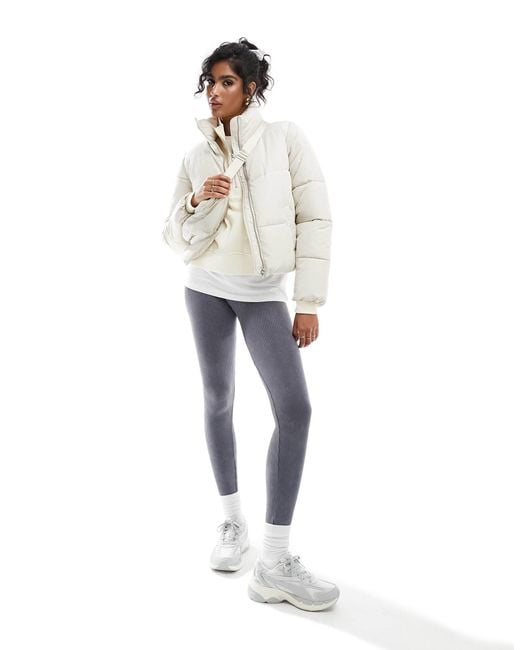 Jdy White Padded Jacket