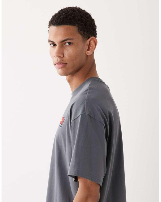 Nike Gray Logo Heavyweight T-shirt for men