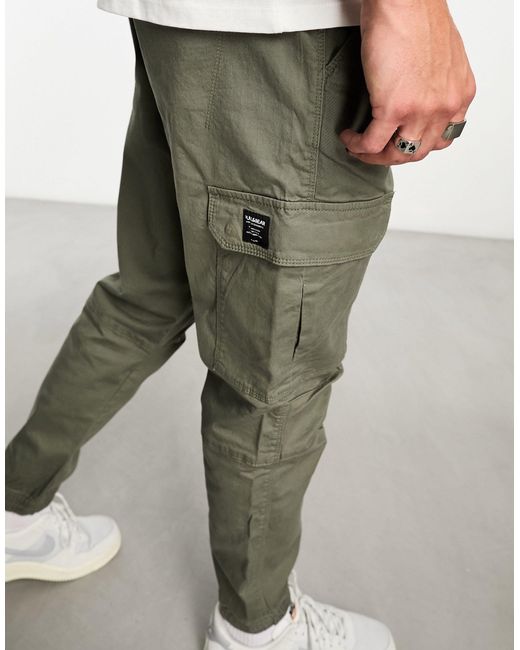 Pull&Bear Green Cargo Trouser for men