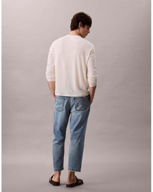 Calvin Klein Toelopende Jeans in het Blue voor heren
