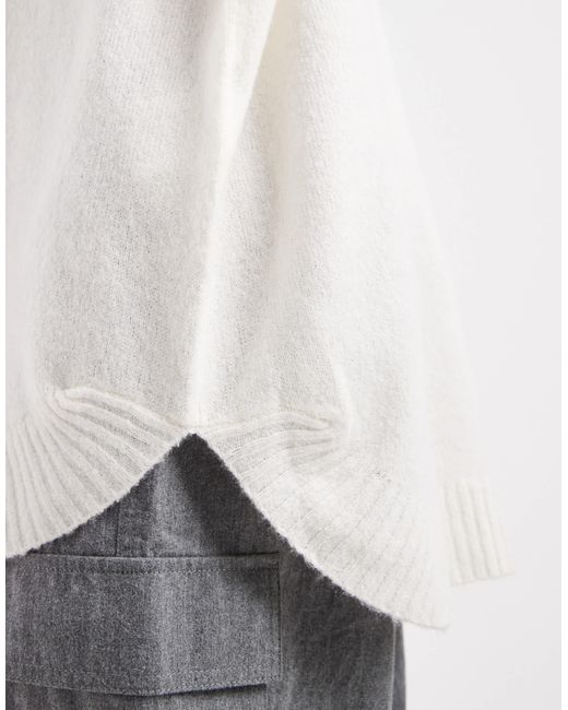 Vero Moda White – oversize-pullover