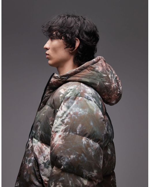 Gramicci Gray Down Puffer Jacket for men
