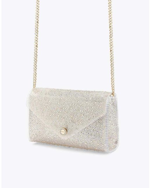Carvela Kurt Geiger White Positano Vinyl Clutch