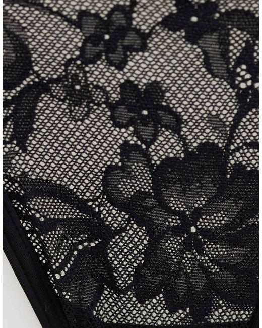 Cotton On Black 3 Pack Lace Thong Set