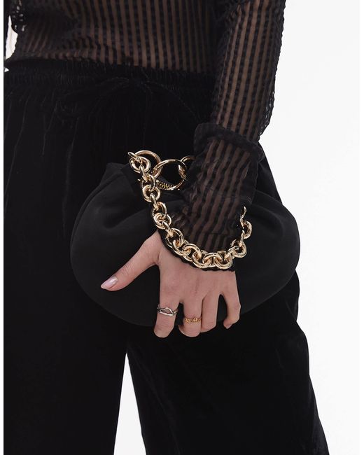 TOPSHOP Blue – gemima – wildleder-clutch