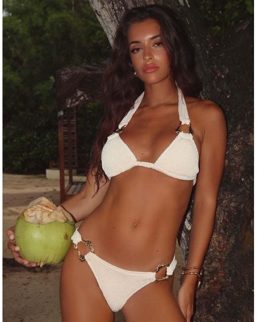 Moda Minx Brown Canaria Scrunch Fixed Bikini Bottoms