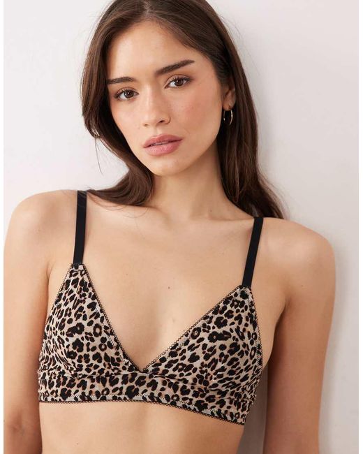 Lemonade Dolls Brown Stretch Mesh Bralette
