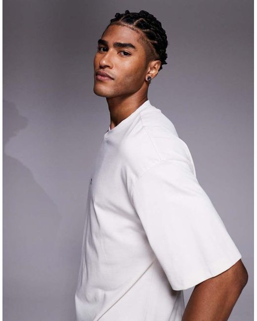 HUGO White Nalono T-Shirt for men