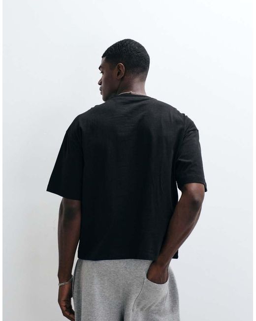 ASOS Black Boxy Oversized T-shirt With Brazil Graphic for men