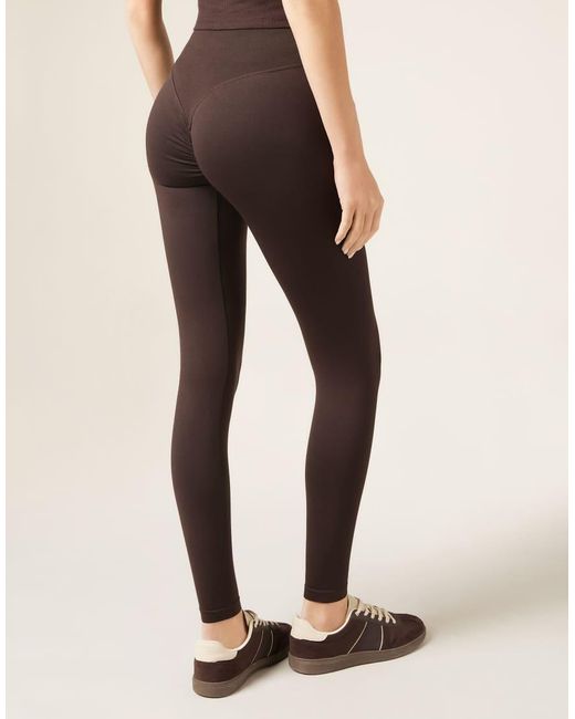 Calzedonia Brown Scrunch Leggings