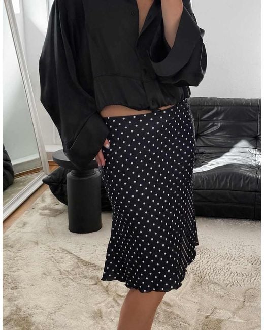 NA-KD White Knee Length Jersey Skirt
