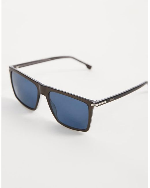 Boss Sunglasses Brown Boss Square Sunglasses for men