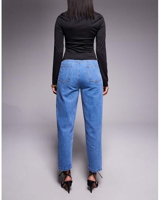 JLUXLABEL Blue Roesia Slim Fit Jeans