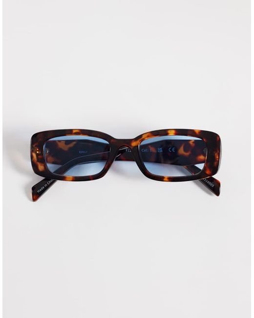 ONLY Blue Rectangle Sunglasses
