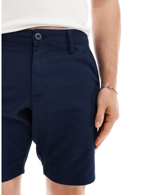 Confezione risparmio da 2 pantaloncini chino slim stretch e blu navy di ASOS in Blue da Uomo