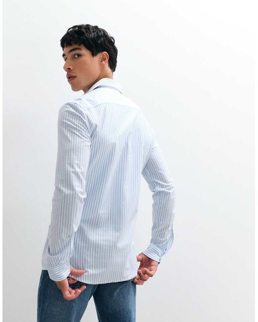 Boss Blue My Soft Slim Fit Shirt for men