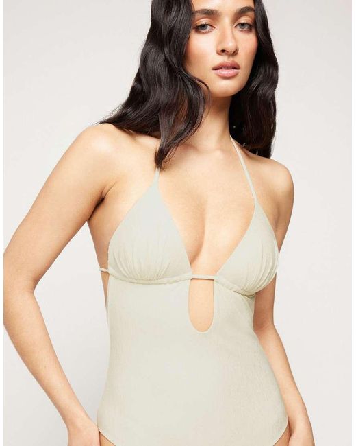Tezenis Natural Halter Neck Paradise Bay Swimsuit