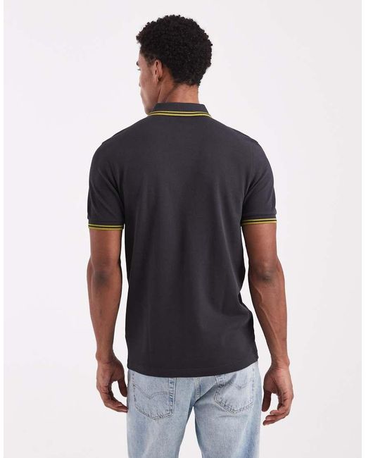 Fred Perry Blue Twin Tipped Polo for men