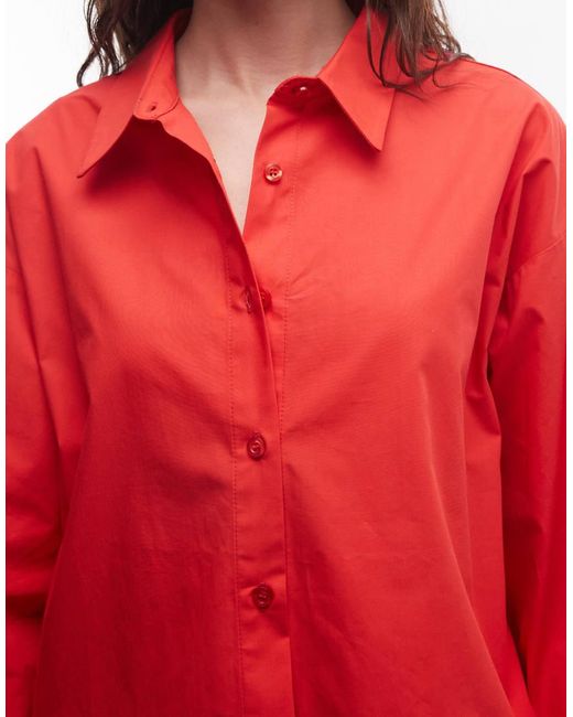 ASOS Red Oversized Shirt