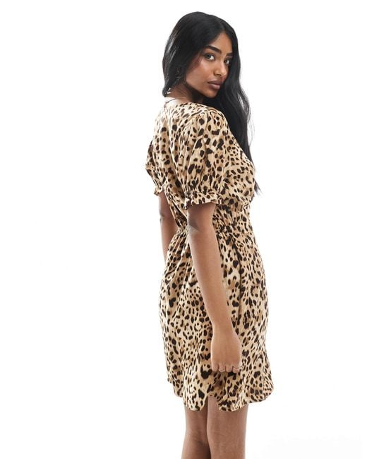Miss Selfridge Natural Mini Tea Dress